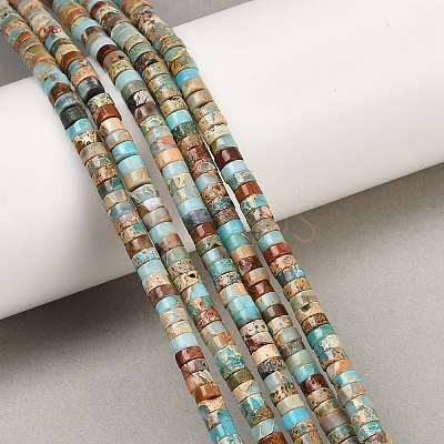 Natural Imperial Jasper Beads Strands G-Q171-A01-01K-1