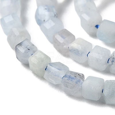 Natural Aquamarine Beads Strands G-G003-B02-01-1