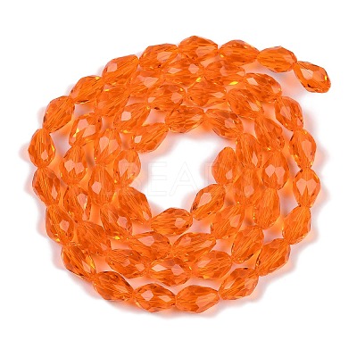 Transparent Glass Beads Strands EGLA-N013-T6mm-D09-1