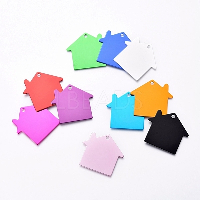Pet Aluminium Pendants ALUM-I002-04-1