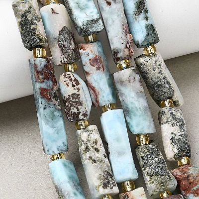 Natural Larimar Beads Strands G-D353-A03-1