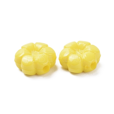 Opaque Acrylic Flower Beads X-SACR-R821-06-1