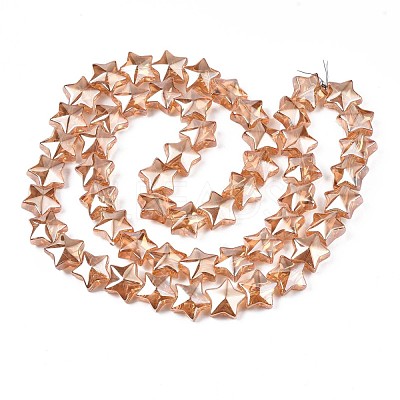 Electroplate Glass Beads Strand EGLA-S188-18-A03-1