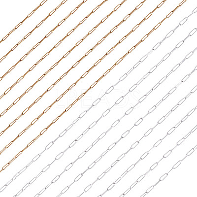 10M 2 Colors Ion Plating(IP) 304 Stainless Steel Chains CHS-TA0001-59-1