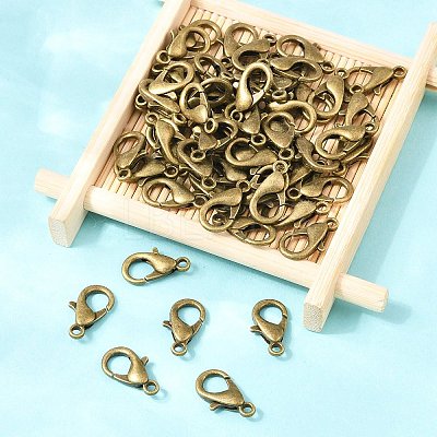 Zinc Alloy Lobster Claw Clasps E106-AB-NR-1
