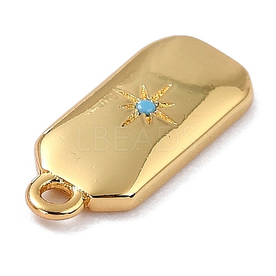 Brass Micro Pave Cubic Zirconia Charms ZIRC-I054-12G-1