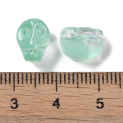 Baking Paint Glass Beads GLAA-S202-17F-1