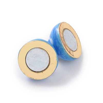 Brass Magnetic Clasps ZIRC-F136-10G-06-1