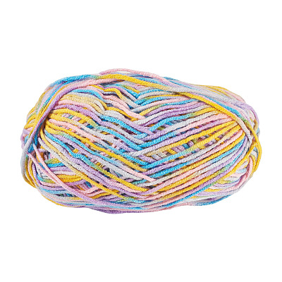 Light Gradient Segment Dyed Polyester Yarn DIY-TADJ0002-005K-1