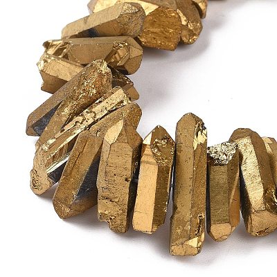 Natural Quartz Crystal Points Beads Strands G-K181-B15-1