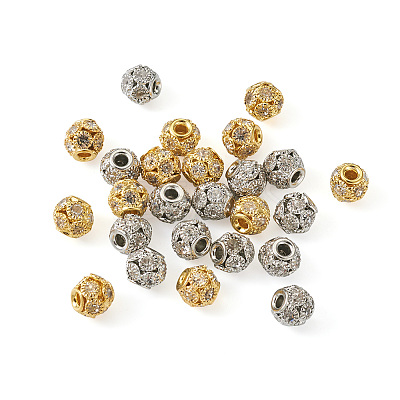 30 Pcs 2 Colors Brass Beads RB-CD0001-02-1