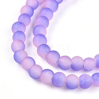 Crackle Glass Beads Strands GLAA-N009-4mm-08-1