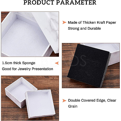 Square Kraft Cardboard Jewelry Boxes AJEW-BC0005-80-1