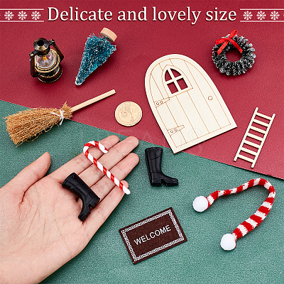 Christmas Theme Mini Display Decoration Kit AJEW-WH0291-32-1