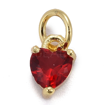 Brass Micro Pave Cubic Zirconia Charms X-KK-P192-08-G07-1
