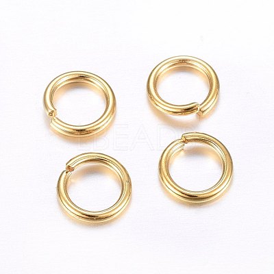 304 Stainless Steel Open Jump Rings STAS-O098-02G-14-1