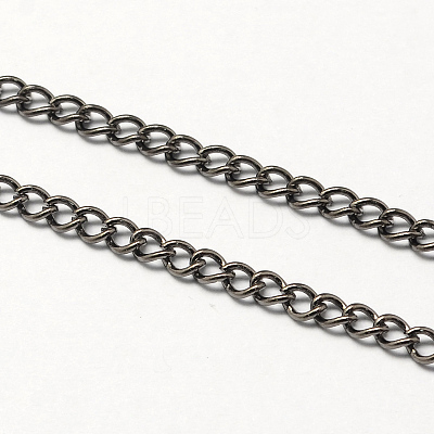 Vintage Iron Twisted Chain Necklace Making for Pocket Watches Design LS-CH-R062-B-1