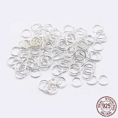 925 Sterling Silver Open Jump Rings X-STER-F036-02S-1x7mm-1