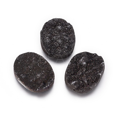 Natural Druzy Agate Beads G-E307-20-1