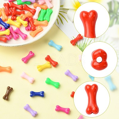 50Pcs UV Plating Acrylic Beads PACR-FS0001-09-1