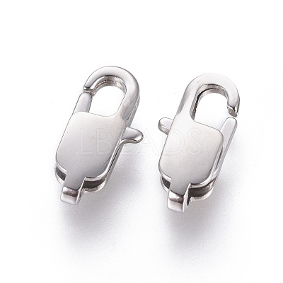 Non-Tarnish 304 Stainless Steel Lobster Claw Clasps STAS-G201-06B-P-1