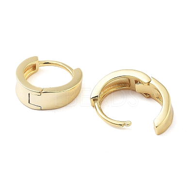 Brass Ring Hoop Earrings for Women LS-EJEW-F347-01G-03-1