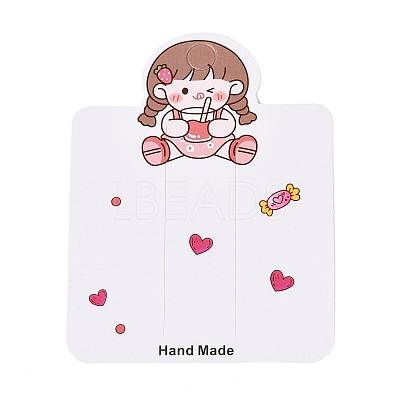 Cardboard Paper Jewelry Display Cards for Hair Clip Storage CDIS-N004-09-1