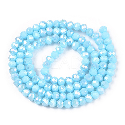 Electroplate Glass Beads Strands LS-EGLA-A034-P2mm-B14-1