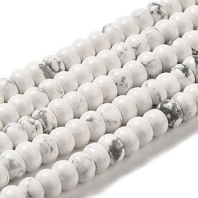 Synthetic Howlite Beads Strands G-K340-B06-02-1