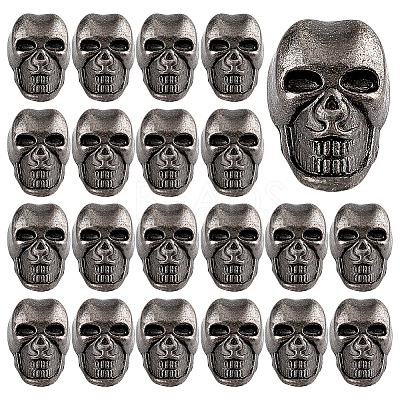 20Pcs Alloy Shank Buttons BUTT-PH0001-82A-B-1