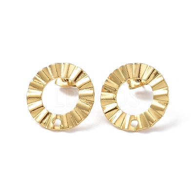 Ion Plating(IP) 304 Stainless Steel Stud Earring Finding EJEW-I285-21G-1