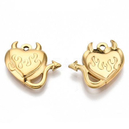 Ion Plating(IP) 201 Stainless Steel Pendants STAS-N098-138LG-1