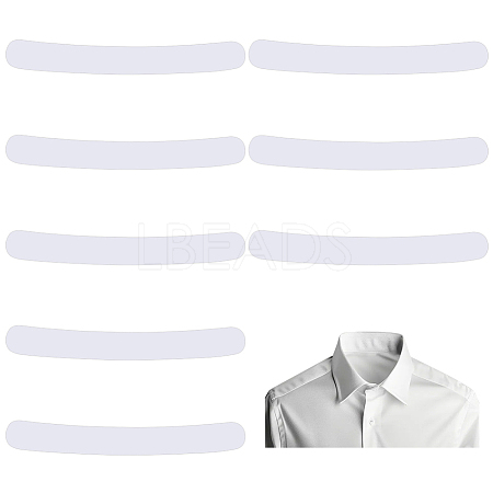 Plastic Collar Stays for Men's Dress Shirts AJEW-HY0003-21C-1