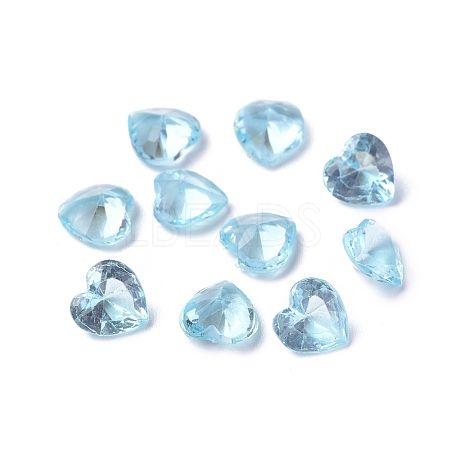 Transparent Pointed Back Glass Cabochons GLAA-WH0015-37C-1