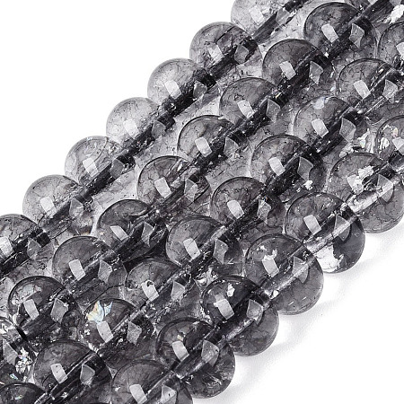 Crackle Transparent Glass Beads Strands GLAA-N074-02B-06-1