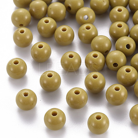 Opaque Acrylic Beads X-MACR-S370-C8mm-29-1