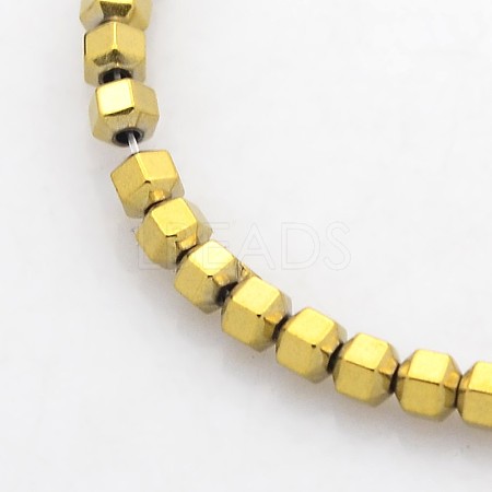 Electroplate Non-magnetic Synthetic Hematite Beads Strands G-J215-05-1