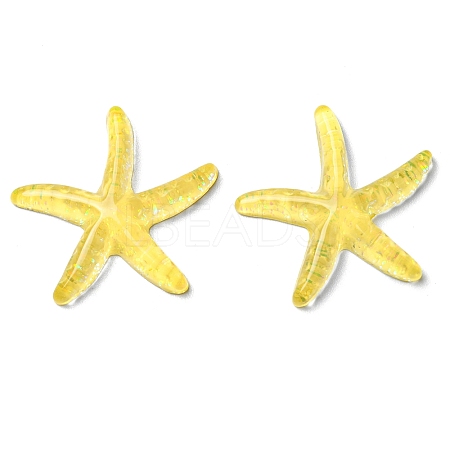 Translucent Resin Sea Animal Cabochons RESI-B016-01A-1