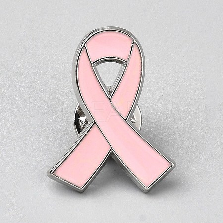 Awareness Ribbon Theme Enamel Pins JEWB-WH0026-60A-1