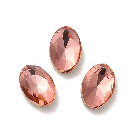 Glass Rhinestone Cabochons RGLA-P037-08A-D262-1