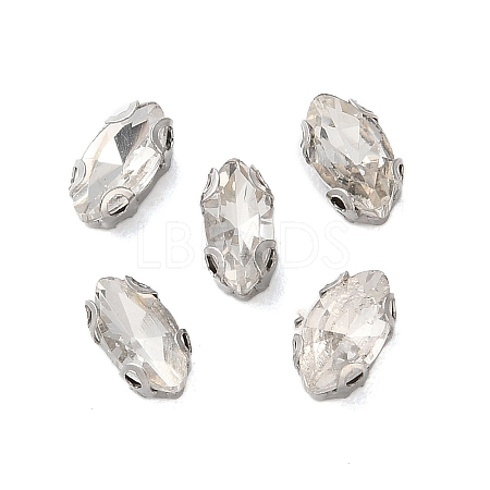 Horse Eye Sew on Rhinestone RGLA-L028-08A-01-1