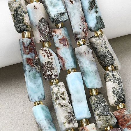 Natural Larimar Beads Strands G-D353-A03-1