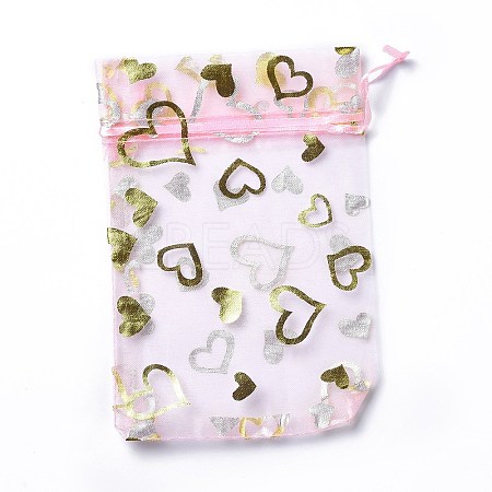 Organza Drawstring Jewelry Pouches OP-I001-B04-1