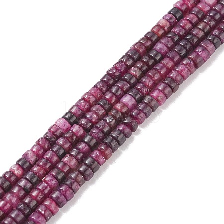 Natural Lepidolite/Purple Mica Stone Beads Strands G-F626-01-C-1