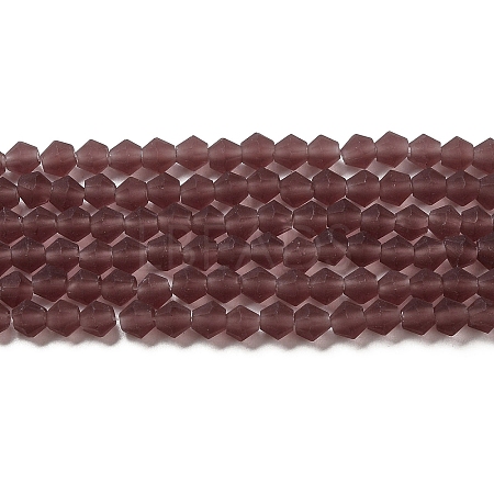 Imitate Austrian Crystal Frosted Glass Beads Strands LS-EGLA-A039-T4mm-MD05-1