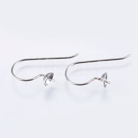 Tarnish Resistant 304 Stainless Steel Earring Hooks STAS-I097-063P-1