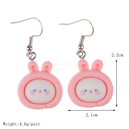 Food Theme Resin Dangle Earrings FS-WGC167F-07-1