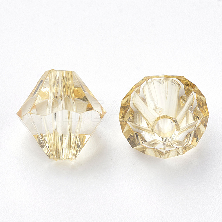 Transparent Acrylic Beads TACR-S146-6mm-06-1