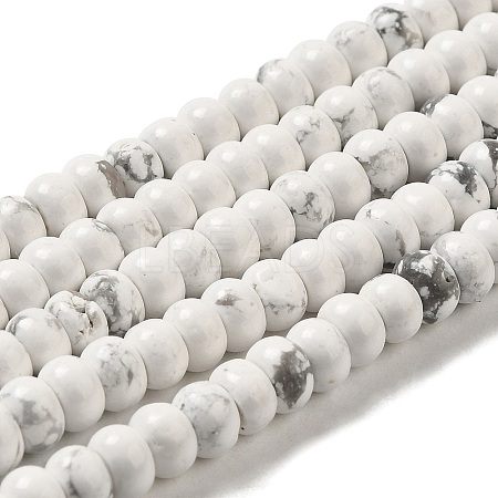 Synthetic Howlite Beads Strands G-K340-B06-02-1