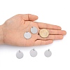 Anti-Tarnish 304 Stainless Steel Pendants X-STAS-I311-32H-P-5